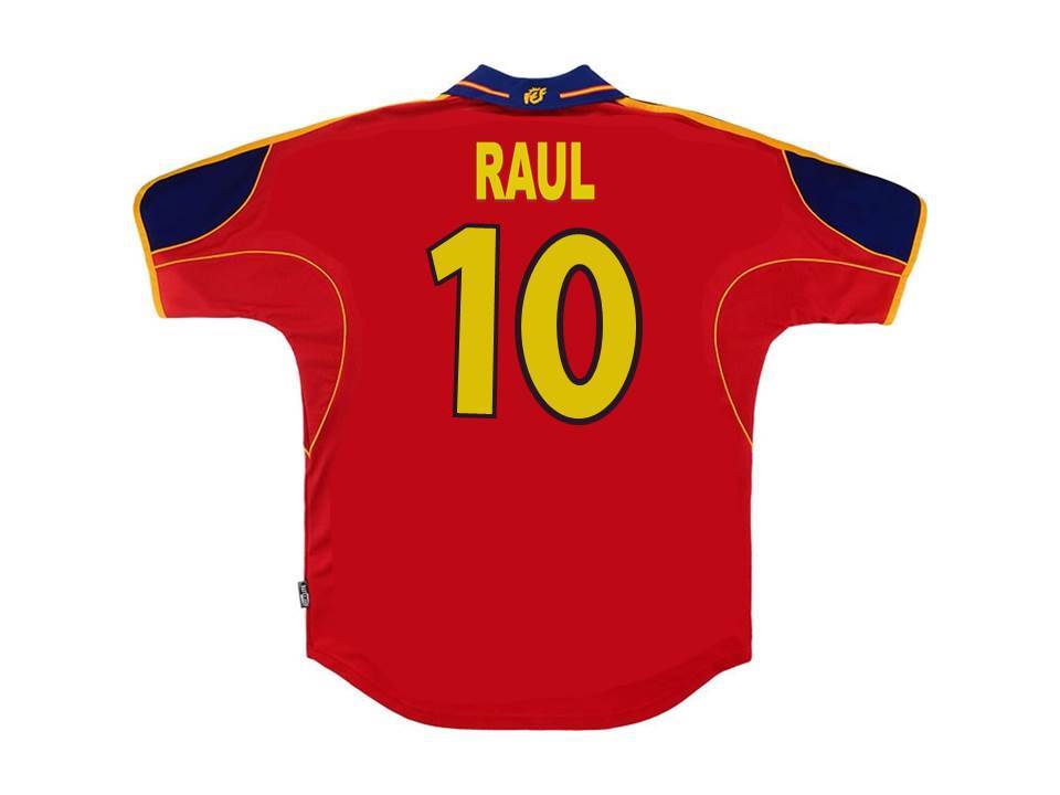 Spain 1999 2000 Raul 10 Domicile Maillot