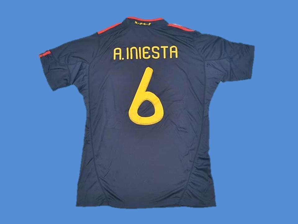 Spain 2010 Espaa Iniesta 6 World Cup Finale Exterieur Maillot