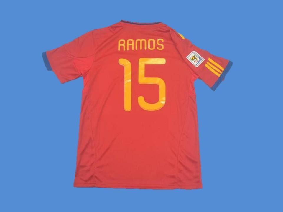 Spain 2010 Espaa Ramos 15 World Cup Domicile Maillot